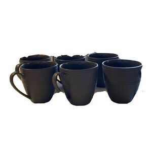 Kate Spade New York Mug Fair Harbor Bittersweet Brown Lenox 10 OZ Set Of‎ 6